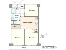 【東京都/世田谷区玉堤】ハイネス尾山台 間取り図