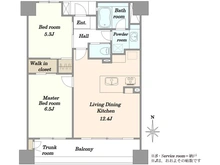 【東京都/品川区東五反田】ライオンズプラザ五反田 間取り図