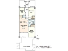 【東京都/大田区矢口】ガーデンホーム武蔵新田 間取り図