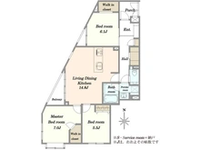 【東京都/品川区大井】レックス大森山王 間取り図
