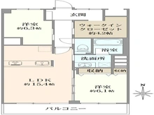 【東京都/中野区本町】中野本町マンション 間取り図