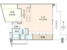 【東京都/中野区上高田】上高田四丁目団地 一号棟 間取り図