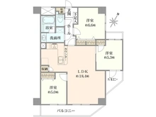 【東京都/渋谷区幡ヶ谷】ライオンズガーデン幡ヶ谷 間取り図