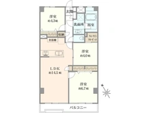 【東京都/武蔵野市西久保】ニュー武蔵野マンション 間取り図