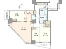 【東京都/中野区東中野】パークタワー東中野 間取り図