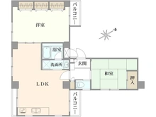【東京都/武蔵野市中町】シティハイツ武蔵野 間取り図