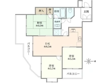 【東京都/中野区野方】日神パレス高円寺 間取り図
