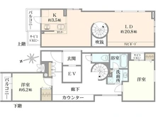 【東京都/中野区中央】アトランティス中野 間取り図