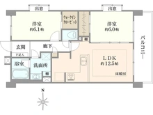 【東京都/杉並区高円寺南】ライオンズマンション中野桃園 間取り図