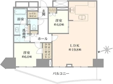 【東京都/中野区東中野】パークタワー東中野グランドエア 間取り図