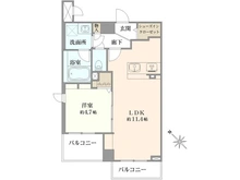 【東京都/中野区大和町】レクシオシティ高円寺 間取り図