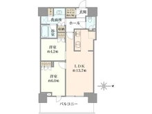 【東京都/中野区中野】パークシティ中野ザ・タワー エアーズ 間取り図