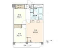 【東京都/中野区本町】不二ハイツ 間取り図