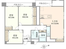 【東京都/中野区松が丘】パシフィック中野 間取り図