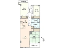 【東京都/中野区東中野】小滝台マンション 間取り図