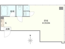 【東京都/中野区東中野】東中野コーポ 間取り図