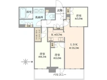 【東京都/中野区中野】パークシティ中野 ザ タワー ブリーズ 間取り図