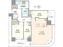 【東京都/中野区中野】パークシティ中野ザタワーブリーズ 間取り図