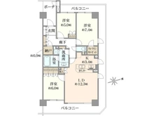 【東京都/中野区中央】中野坂上パーク・ホームズ 間取り図