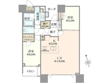 【東京都/中央区晴海】DEUX TOURS CANAL＆SPA EAST ドゥトゥール 間取り図