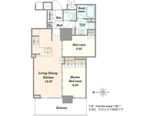 【東京都/中央区晴海】ベイサイドタワー晴海 間取り図