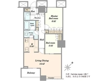【東京都/中央区勝どき】THE TOKYO TOWERS MID TOWER 間取り図