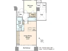 【東京都/中央区月島】ウィルローズ月島 間取り図