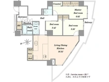 【東京都/江東区豊洲】スカイシティ豊洲ベイサイドタワー 間取り図