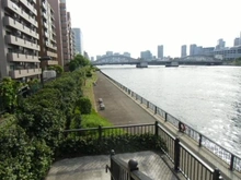 【東京都/中央区月島】オーベル月島リバージュグラン 隅田川テラス（現地より約370m）：