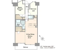 【東京都/中央区月島】オーベル月島リバージュグラン 間取り図