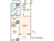 【東京都/中央区勝どき】THE TOKYO TOWERS  SEA TOWER 間取り図