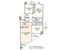【東京都/目黒区南】グランシティ目黒碑文谷 間取り図