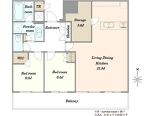 【東京都/中央区晴海】パークタワー晴海 間取り図