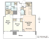 【東京都/中央区晴海】HARUMI FLAG SUN VILLAGE T棟　SKYDUO 間取り図