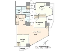 【東京都/中央区勝どき】ソフィアタワー勝どき 間取り図