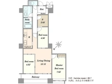 【東京都/中央区勝どき】コスモ東京ベイタワー 間取り図