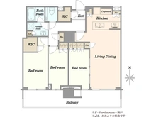 【東京都/中央区晴海】HARUMI FLAG PARK VILLAGE T棟 間取り図
