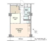 【東京都/中央区勝どき】シャンボール第二築地 間取り図