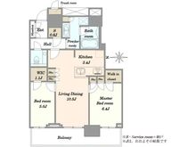 【東京都/中央区晴海】ザ・パークハウス晴海タワーズ ティアロレジデンス 間取り図