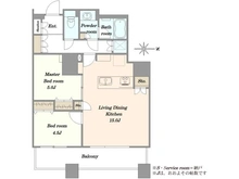 【東京都/中央区佃】スカイライトタワー 間取り図