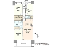 【東京都/中央区勝どき】クレストシティレジデンス 間取り図