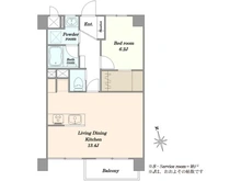 【東京都/中央区勝どき】トダカ勝どきコーポ 間取り図