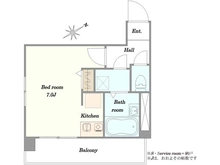 【東京都/新宿区西新宿】新宿ローヤルコーポ 間取り図