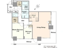 【東京都/中央区佃】ザ・クレストタワー 間取り図