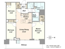 【東京都/中央区晴海】HARUMI FLAG SUN VILLAGE T棟 間取り図