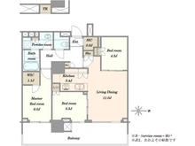 【東京都/中央区晴海】HARUMI FLAG PARK VILLAGE T棟 間取り図