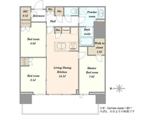 【東京都/中央区晴海】HARUMI FLAG SUN VILLAGE T棟 間取り図