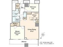 【東京都/中央区勝どき】THE TOKYO TOWERS MID TOWER 間取り図