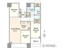 【東京都/中央区晴海】DEUX TOURS Canal&Spa EAST 間取り図