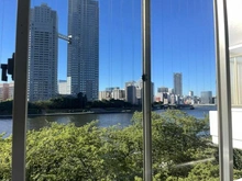 【東京都/中央区月島】月島リバーハウス B棟 共用部からの眺望